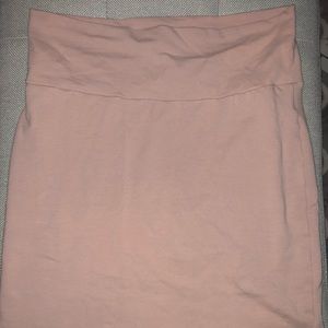 Blush pink Charlotte Russe bodycon skirt